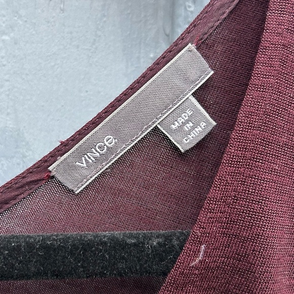 Vince Oxblood light knit long sleeve, size M - Picture 8 of 9